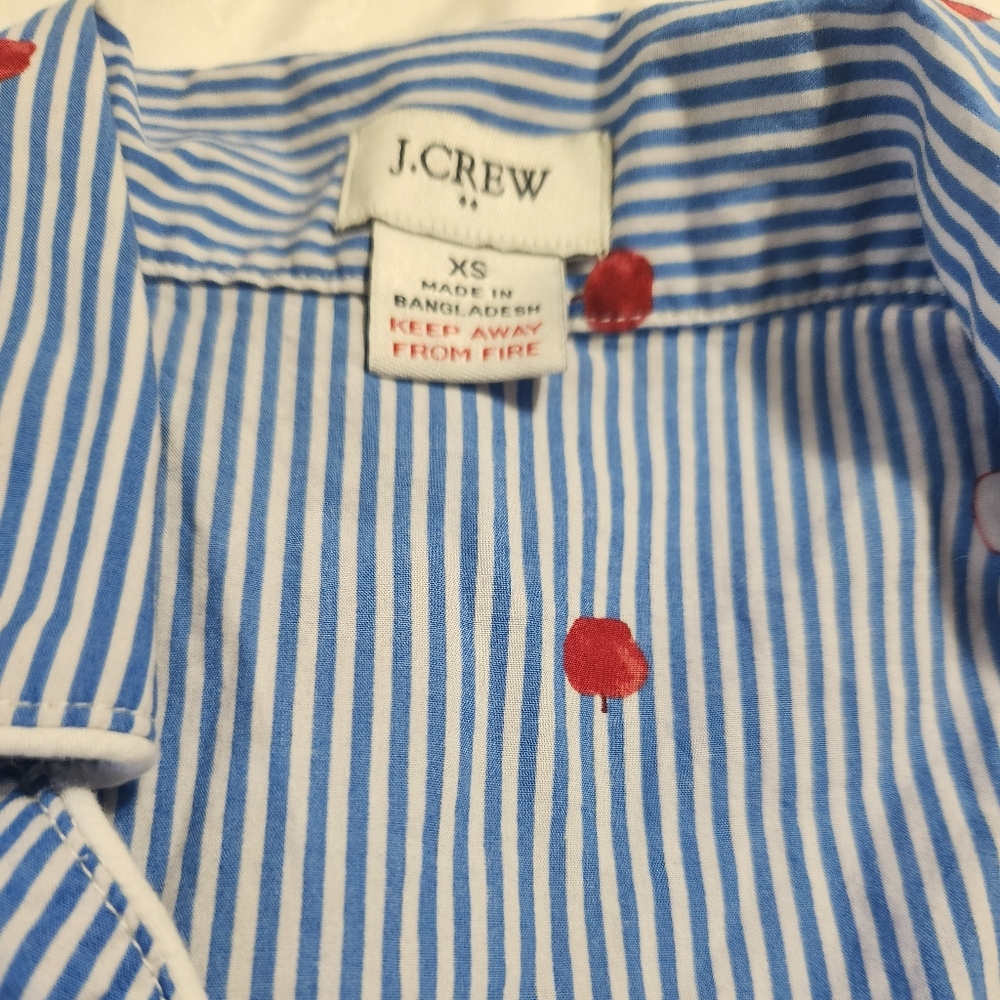 J. Crew Factory Pajama Top Multi Color Size Extra… - image 6